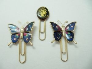 銅質電鍍迴紋針夾