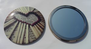 75MM  Stainless steel round mirror