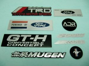 車用鋁凸字銘版