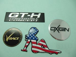 鋁印刷凸字車用商標、銘版