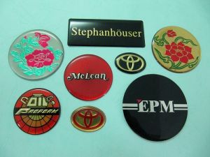Aluminum Printing  convex + Epoxy   trademark、Name-Plate