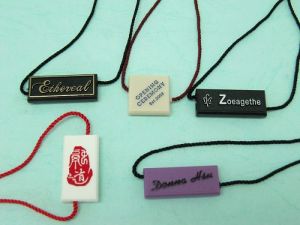Plastic  Trademark  Tag  