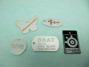 Aluminum  etch  tag  piece