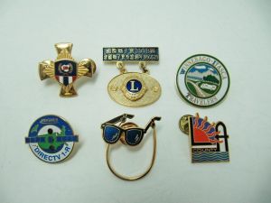 Copper casting into the enamel badge