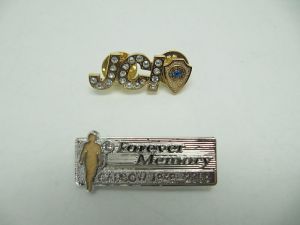 Copper casting inlay diamond badge